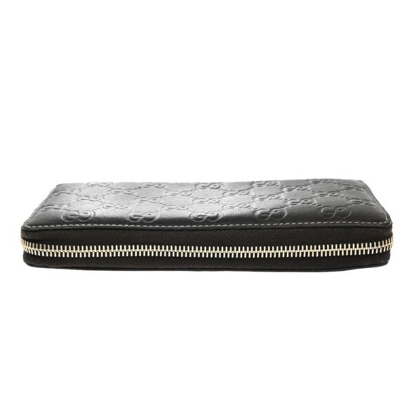 GUCCI Logo Guccissima GG Pattern Long Zipper Wallet Leather Brown 67EF918 - Picture 6 of 13